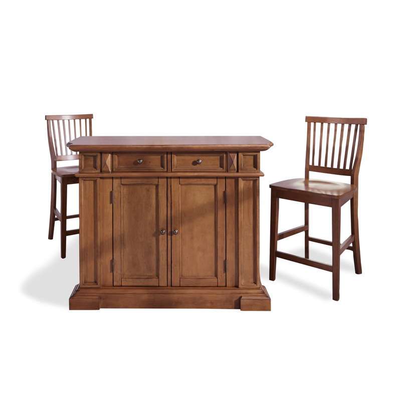 Darby Home Co Mattice 49.75'' Wide Kitchen Island Set & Reviews ...